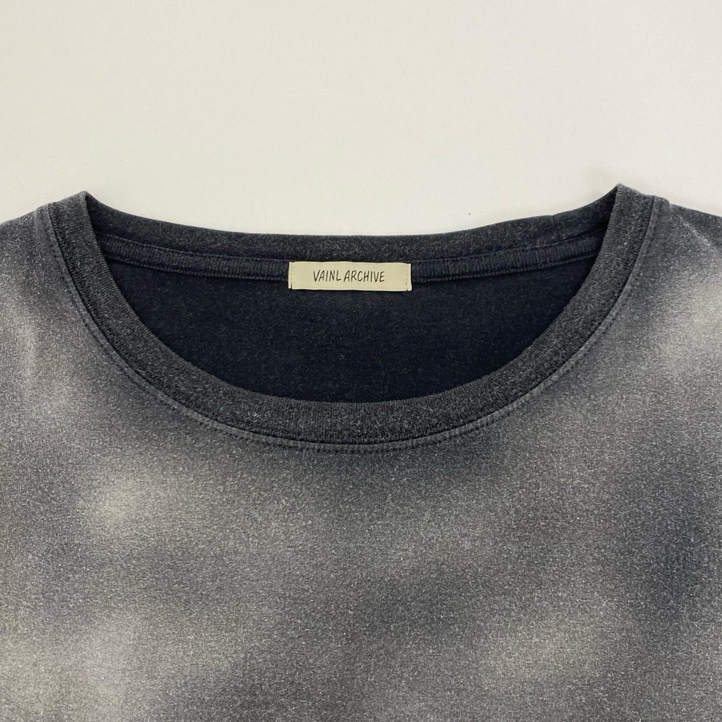 VAINL ARCHIVE | VAINL ARCHIVE DS BLK FADE Short Sleeve T-Shirt VAAG25S006-A 2025S/S Gray Size: M