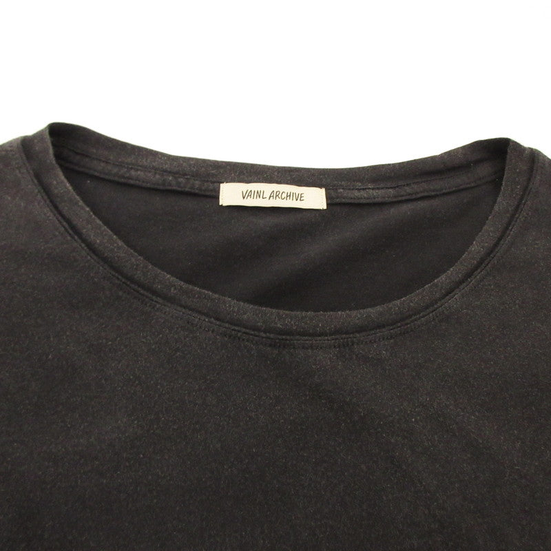 VAINL ARCHIVE | MARCUS-D Short Sleeve T-Shirt VAAG25S005 Black Size: S