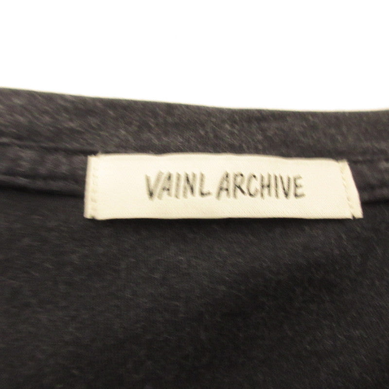 VAINL ARCHIVE | MARCUS-D Short Sleeve T-Shirt VAAG25S005 Black Size: S