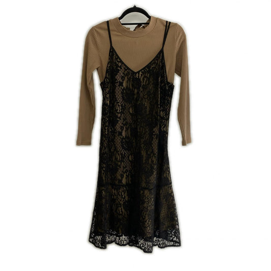 JILL BY JILL STUART | ジルバイジルスチュアート リブトップ×レースワンピセット ワンピース 125-0140654 サイズ:FR ブラウン
