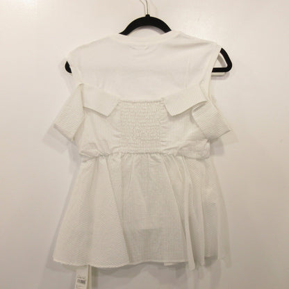 Lily Brown | Layered Cutsew Top Other Tops LWCT254174 Size: F White