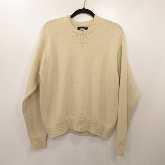 【中古】STUSSY | ステューシー Handwritten Sweater セーター 117263 アイボリー サイズ：S