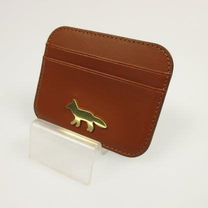 【中古】MAISON KITSUNE | メゾンキツネ EDIE カード ホルダー カードケース OW05700LR0001 ブラウン