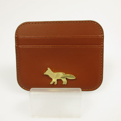 【中古】MAISON KITSUNE | メゾンキツネ EDIE カード ホルダー カードケース OW05700LR0001 ブラウン