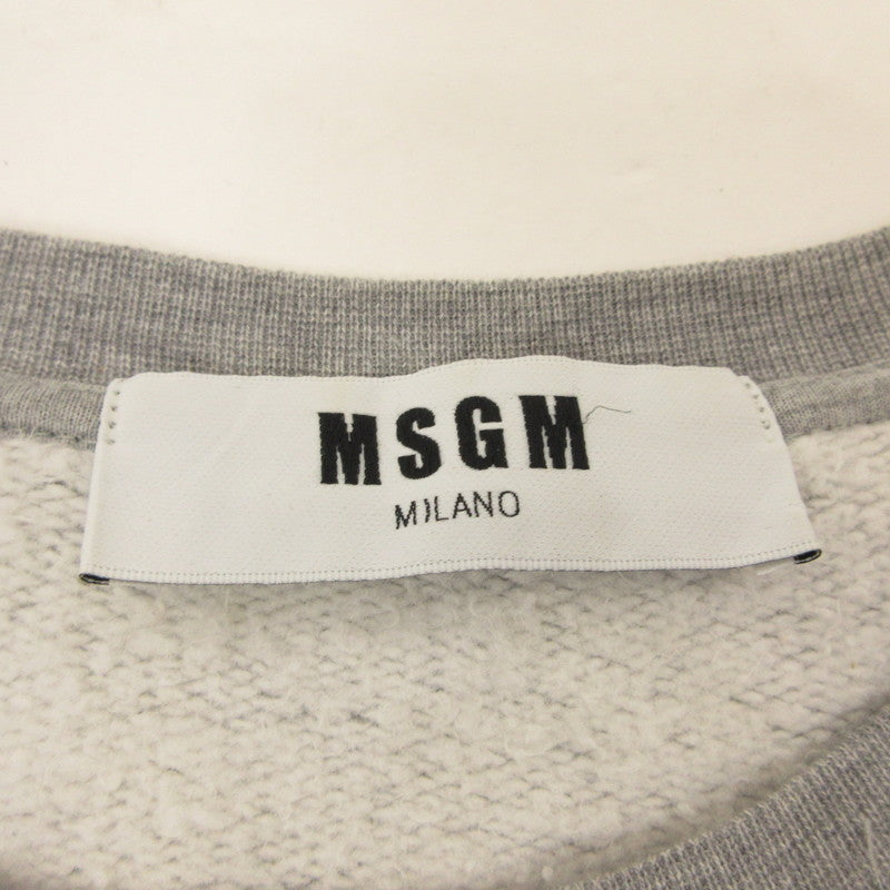MSGM | エムエスジーエム スウェット 2140MM104 国内正規品 グレー サイズ：M