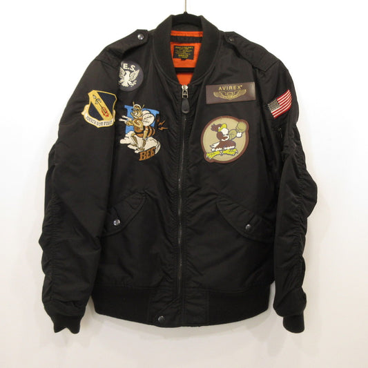 【中古】AVIREX | アヴィレックス L-2A 334TH FIGHTER SQUADRON ミリタリーコート 6162128 ｻｲｽﾞ:2XL ブラック