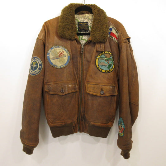 【中古】AVIREX | アヴィレックス G-1 レザー 1986年製 ブラウン サイズ：S