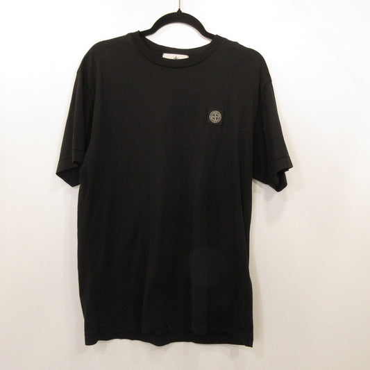 【中古】STONE ISLAND | ストーンアイランド LOGO PATCH SHORT SLEEVE 半袖Ｔシャツ 801524113 国内正規品 ブラック サイズ：L