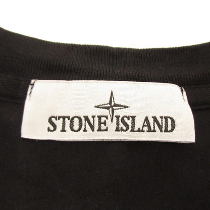 【中古】STONE ISLAND | ストーンアイランド LOGO PATCH SHORT SLEEVE 半袖Ｔシャツ 801524113 国内正規品 ブラック サイズ：L