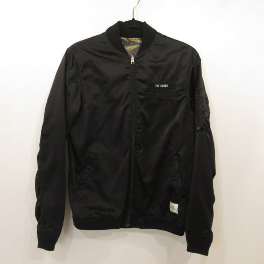 【中古】CRIMIE | クライミー REVERSIBLE CAMO MA-1 JACKET ミリタリージャケット C1K1-JK02 リバーシブル ブラック サイズ：M