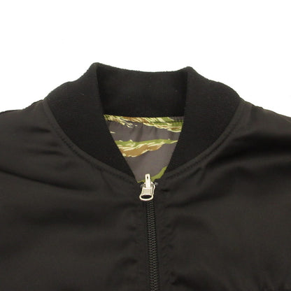 【中古】CRIMIE | クライミー REVERSIBLE CAMO MA-1 JACKET ミリタリージャケット C1K1-JK02 リバーシブル ブラック サイズ：M
