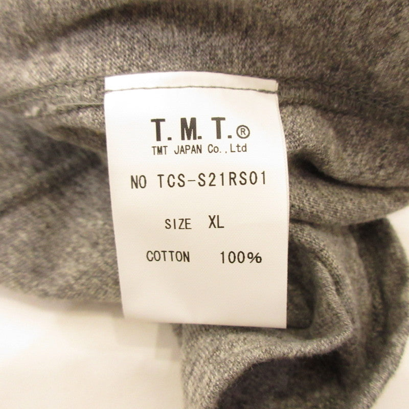 TMT | TMT Short Sleeve T-Shirt TCS-S21RS01 Gray Size: XL