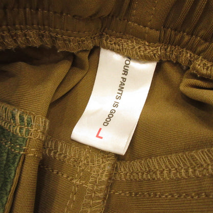 【中古】 “YOUR PANTS IS GOOD” ELASTIC BAGGIES パンツ ブラウン サイズ：L
