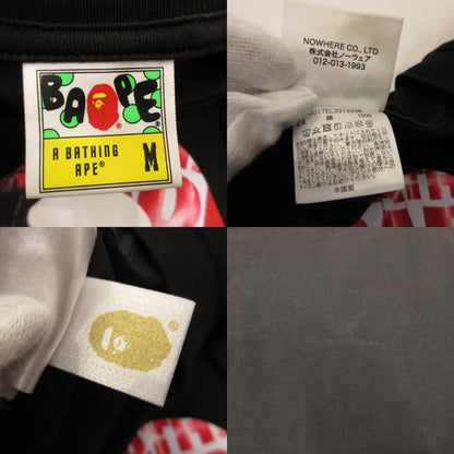 A BATHING APE | A BATHING APE PHOTO PRINT APE HEAD RELAXED FIT TEE Short-sleeved T-shirt 1L30-110-333 Black Size: M