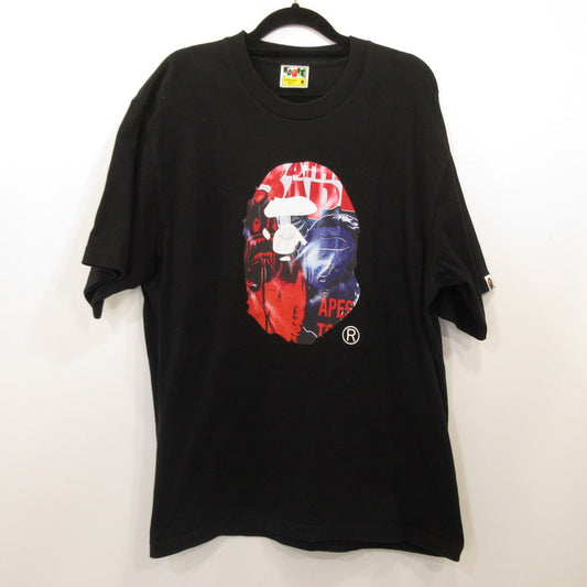 A BATHING APE | アベイシングエイプ PHOTO PRINT APE HEAD RELAXED FIT TEE 半袖Ｔシャツ 1L30-110-333 ブラック サイズ：M