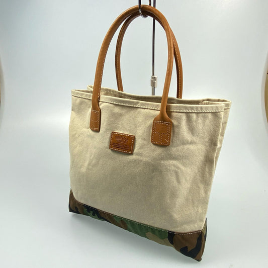【中古】 トートバッグ アイボリー