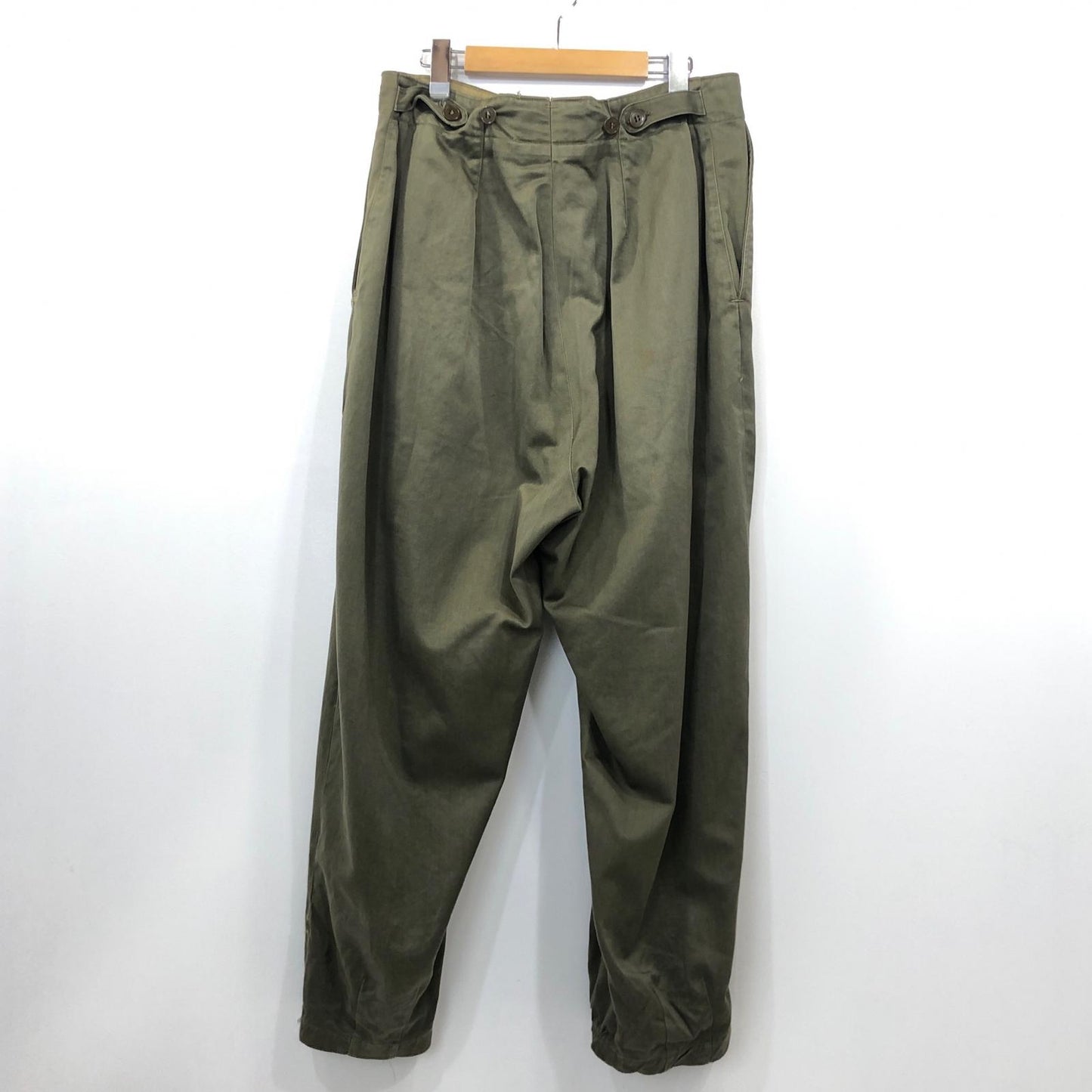 【中古】MILITARY衣料 | ミリタリーイリョウ パンツ 50-60s カーキ