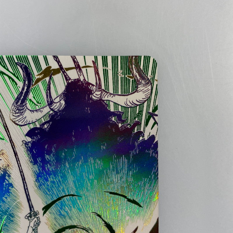 【中古】 ワンピースカード　R)鬼気 九刀流 阿修羅 抜剣 亡者戯【パラレル】（原作絵）OP12-037