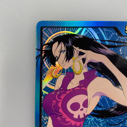 【中古】 ワンピースカード　L)ボア・ハンコック【パラレル】（金箔押し仕様_アニメ絵）OP07-038