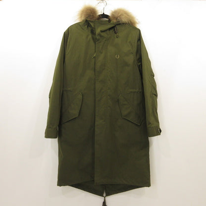 【中古】FRED PERRY | フレッドペリー モッズコート F2562 ライナー付き オリーブ サイズ：S