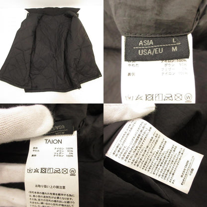 【中古】TAION | タイオン Reversible Coach Down Jacket ダウンジャケット ブラック サイズ：L