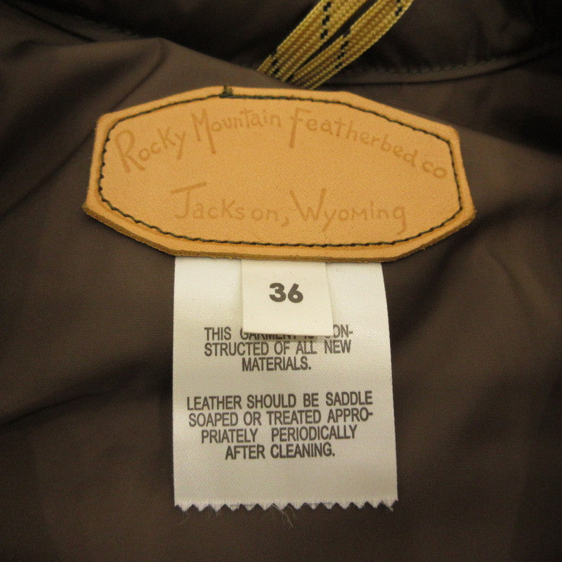 【中古】Rocky Mountain FeatherBed | ロッキーマウンテンフェザーベッド ダウンベスト 1243AV01 カモ サイズ：36