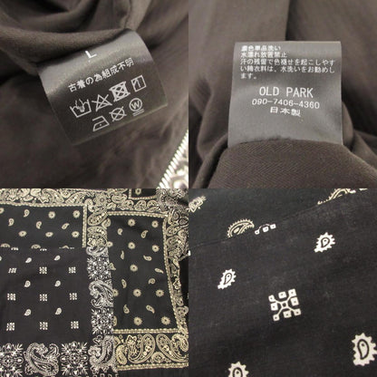 【中古】OLDPARK | オールドパーク BANDANA FLIGHT JACKET ブルゾン サイズ：L