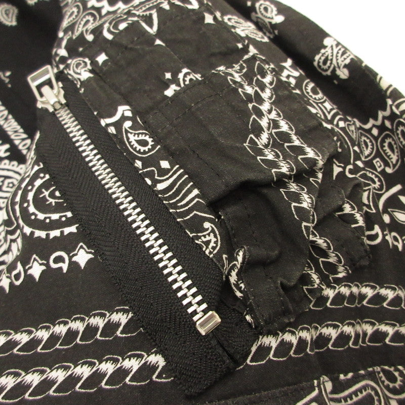 【中古】OLDPARK | オールドパーク BANDANA FLIGHT JACKET ブルゾン サイズ：L