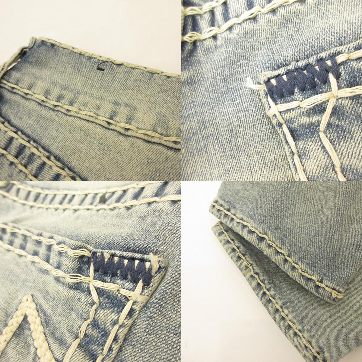 【中古】TRUE RELIGION | トゥルーレリジョン RICKY NO FLAP ROPE SUPER T デニムパンツ 107049-IDLL ライトブルー