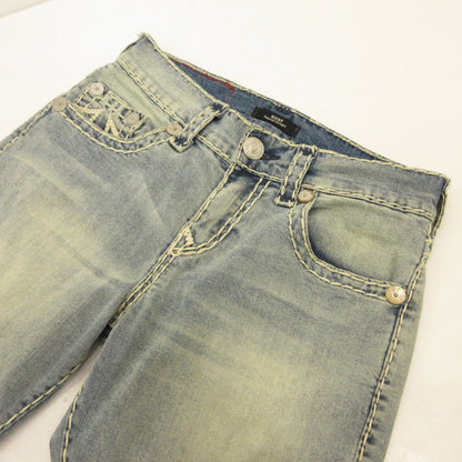 【中古】TRUE RELIGION | トゥルーレリジョン RICKY NO FLAP ROPE SUPER T デニムパンツ 107049-IDLL ライトブルー