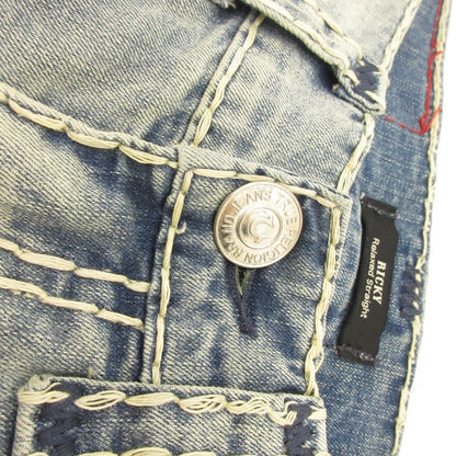 【中古】TRUE RELIGION | トゥルーレリジョン RICKY NO FLAP ROPE SUPER T デニムパンツ 107049-IDLL ライトブルー