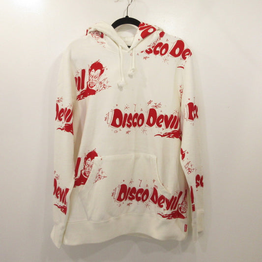 【中古】WACKO MARIA | ワコマリア DISCO DEVIL パーカー ホワイト サイズ：L