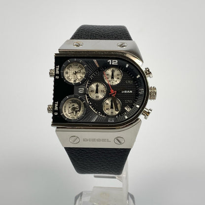 【中古】DIESEL | ディーゼル トリプルタイム タイム3 腕時計 DZ9054 シルバー