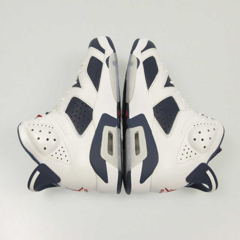 【中古】NIKE | ナイキ AIR JORDAN 6 RETRO WHITE AND MIDNIGHT NAVY スニーカー CT8529-164 年式:2024S/S ホワイト 27cm