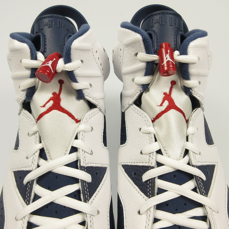 【中古】NIKE | ナイキ AIR JORDAN 6 RETRO WHITE AND MIDNIGHT NAVY スニーカー CT8529-164 年式:2024S/S ホワイト 27cm