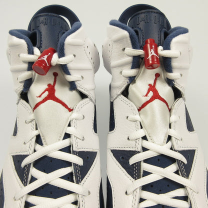 【中古】NIKE | ナイキ AIR JORDAN 6 RETRO WHITE AND MIDNIGHT NAVY スニーカー CT8529-164 年式:2024S/S ホワイト 27cm