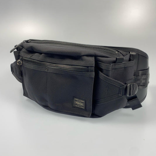 【中古】PORTER | ポーター HEAT ウエストバッグ 703-06978 ブラック