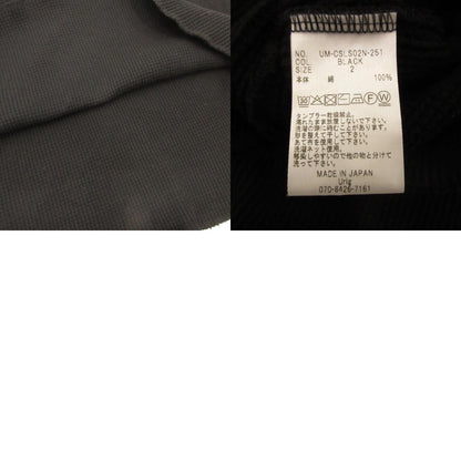 4B HENLEY NECK WAFFLE LS Long Sleeve T-Shirt UM-CSLS02N-251 Black Size: 2