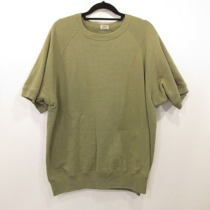 TWO MOON | Two Moon Raglan Sleeve Short-Sleeve Sweatshirt Sweatshirt 10248-44 Khaki Size: 44
