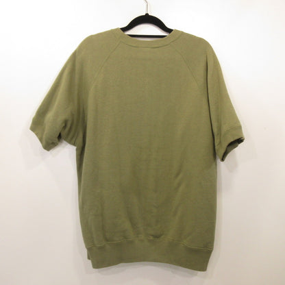 TWO MOON | Two Moon Raglan Sleeve Short-Sleeve Sweatshirt Sweatshirt 10248-44 Khaki Size: 44