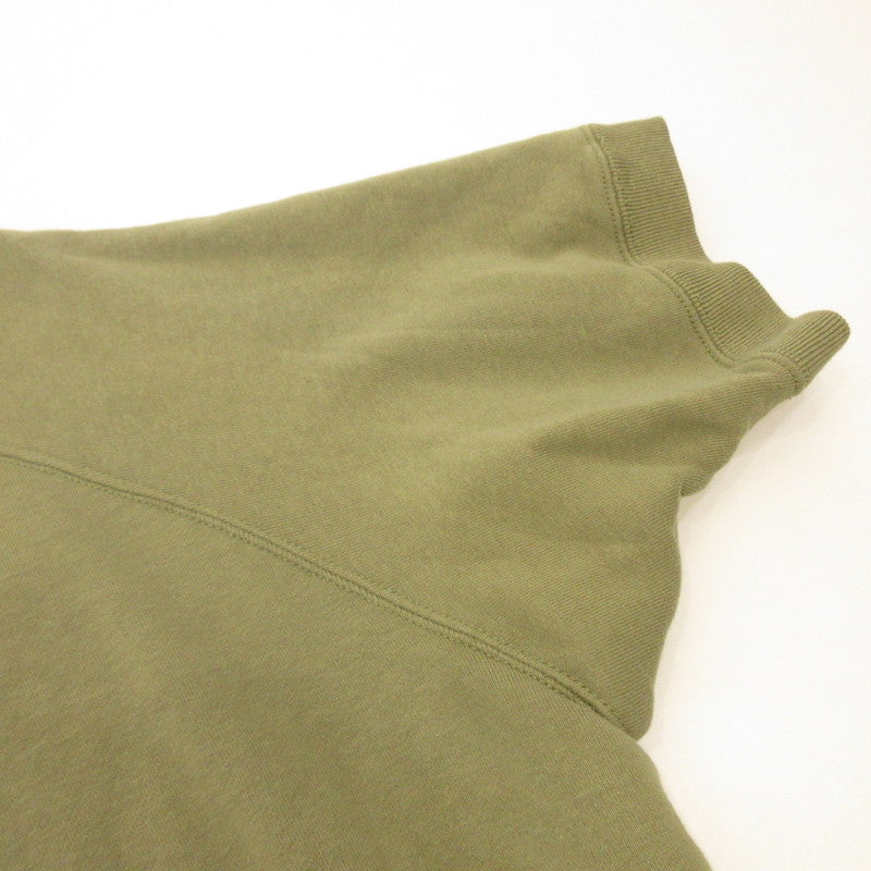TWO MOON | Two Moon Raglan Sleeve Short-Sleeve Sweatshirt Sweatshirt 10248-44 Khaki Size: 44