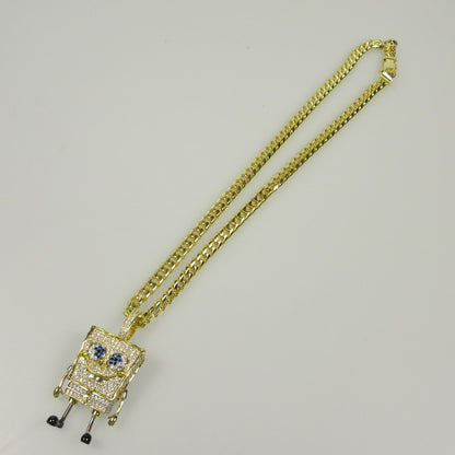 【中古】 SPONGEBOB SQUAREPANTS NECKLACE ネックレス ゴールド
