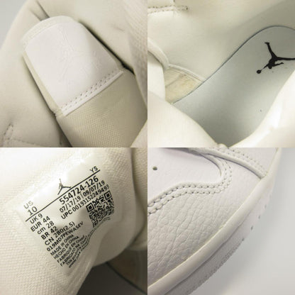 【中古】NIKE | ナイキ AIR JORDAN 1 MID TRIPLE WHITE スニーカー 554724-126 ホワイト 28cm