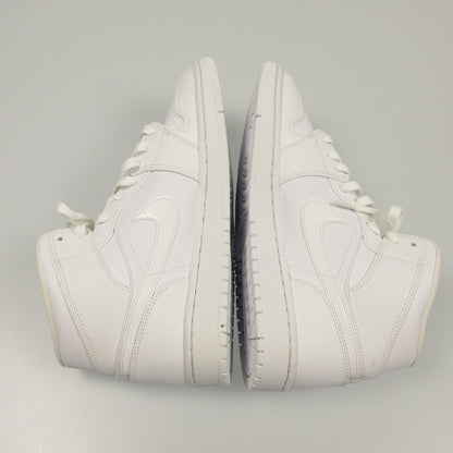 【中古】NIKE | ナイキ AIR JORDAN 1 MID TRIPLE WHITE スニーカー 554724-126 ホワイト 28cm