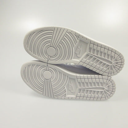 【中古】NIKE | ナイキ AIR JORDAN 1 MID TRIPLE WHITE スニーカー 554724-126 ホワイト 28cm