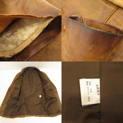 【中古】 レザー ブラウン サイズ：M