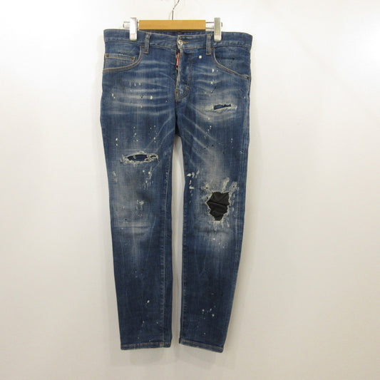 【中古】DSQUARED2 | ディースクエアード SKATER JEAN デニムパンツ S71LB1275 S30872 ブルー サイズ：46