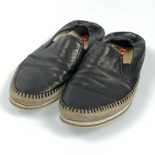 【中古】PRADA | プラダ スニーカー サイズ：UK6.5 ブラック