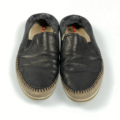 【中古】PRADA | プラダ スニーカー サイズ：UK6.5 ブラック