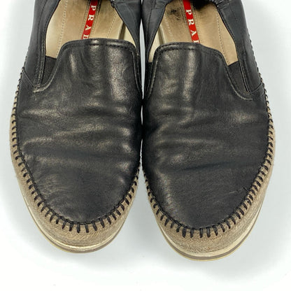 【中古】PRADA | プラダ スニーカー サイズ：UK6.5 ブラック